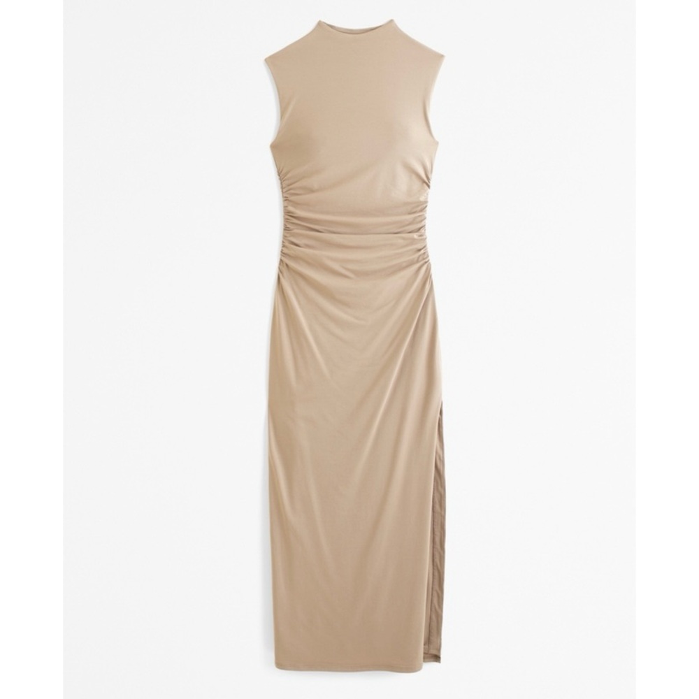 Abercrombie & Fitch | The A&F Paloma Maxi Dress, Tan Color, Modal, Size MP - NWT - Picture 5 of 12